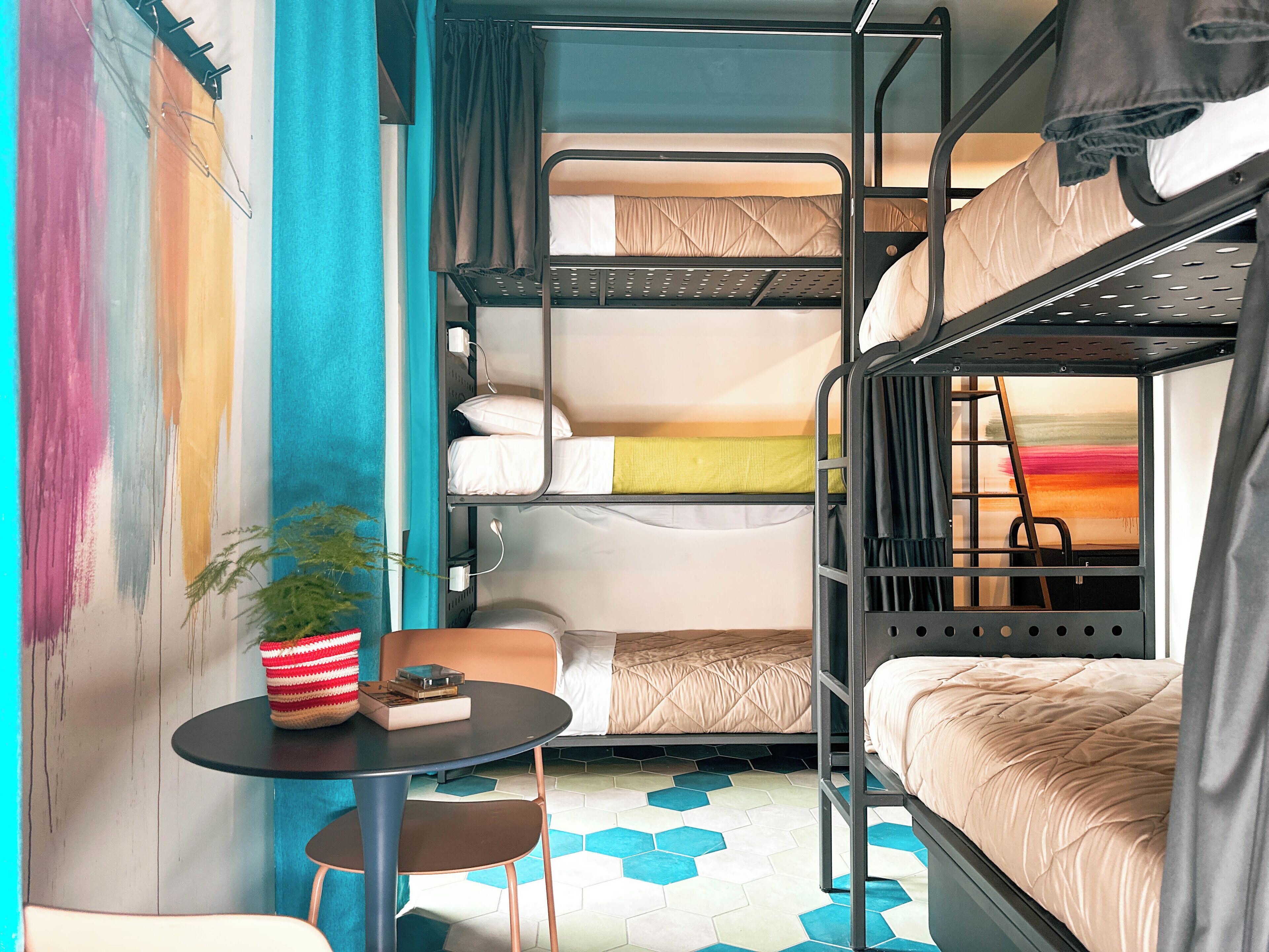 Hypo-allergenic bedding, individually decorated, individually furnished