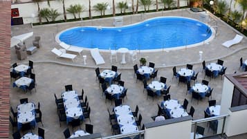 Outdoor banquet area