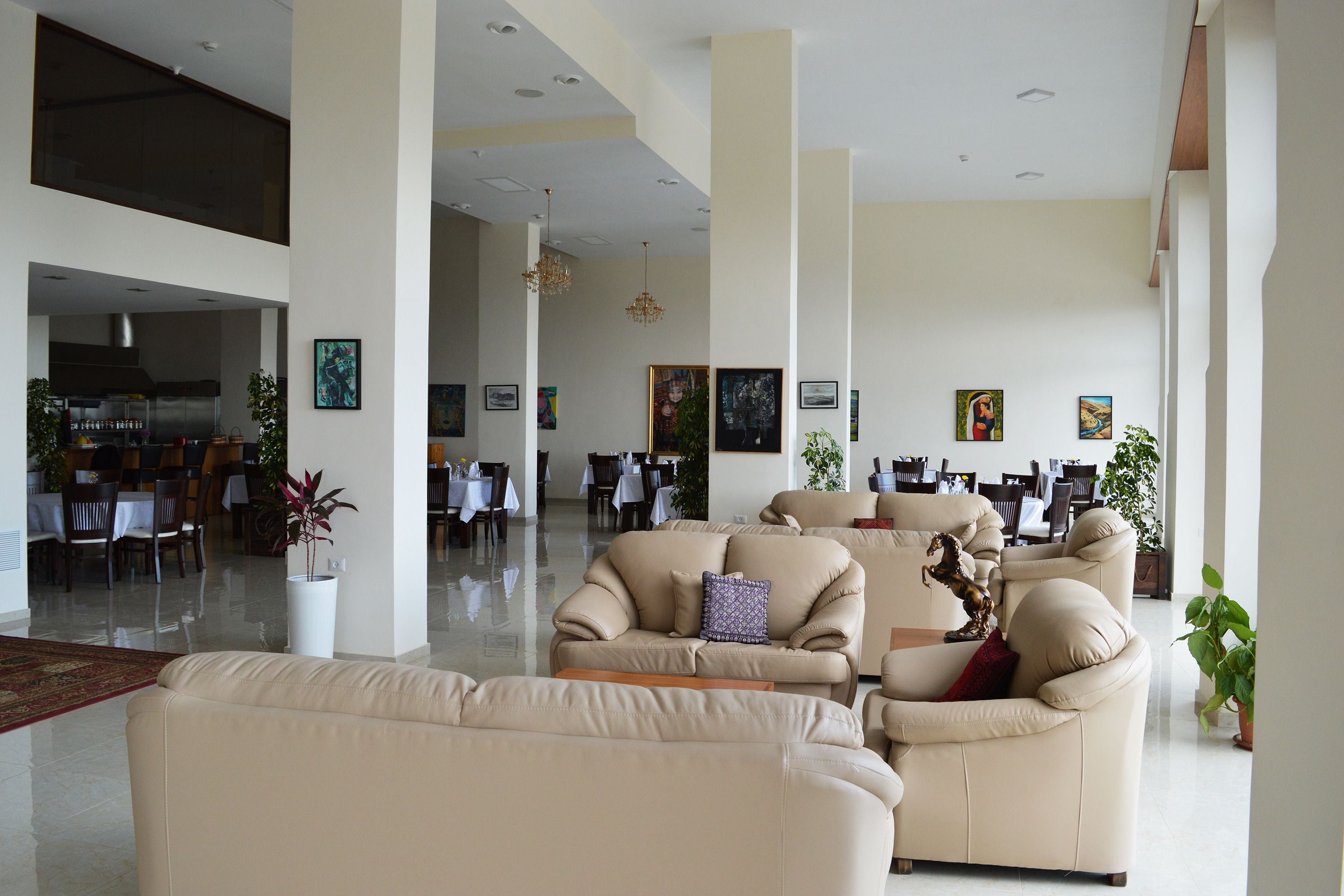 Sala de estar en el lobby