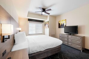 Family Room, Multiple Beds, Non Smoking | In-room safe, desk, laptop workspace, iron/ironing board