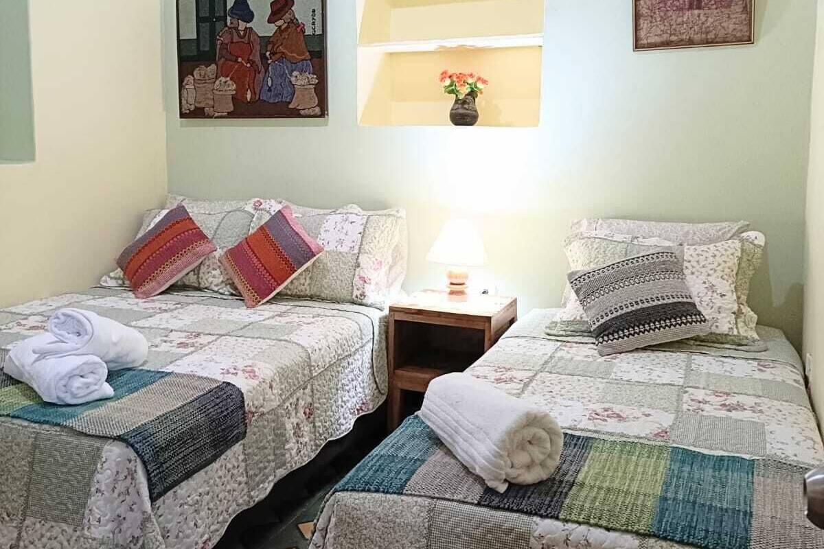 Basic Double Room, Shared Bathroom | Down comforters, Select Comfort beds, minibar, blackout drapes