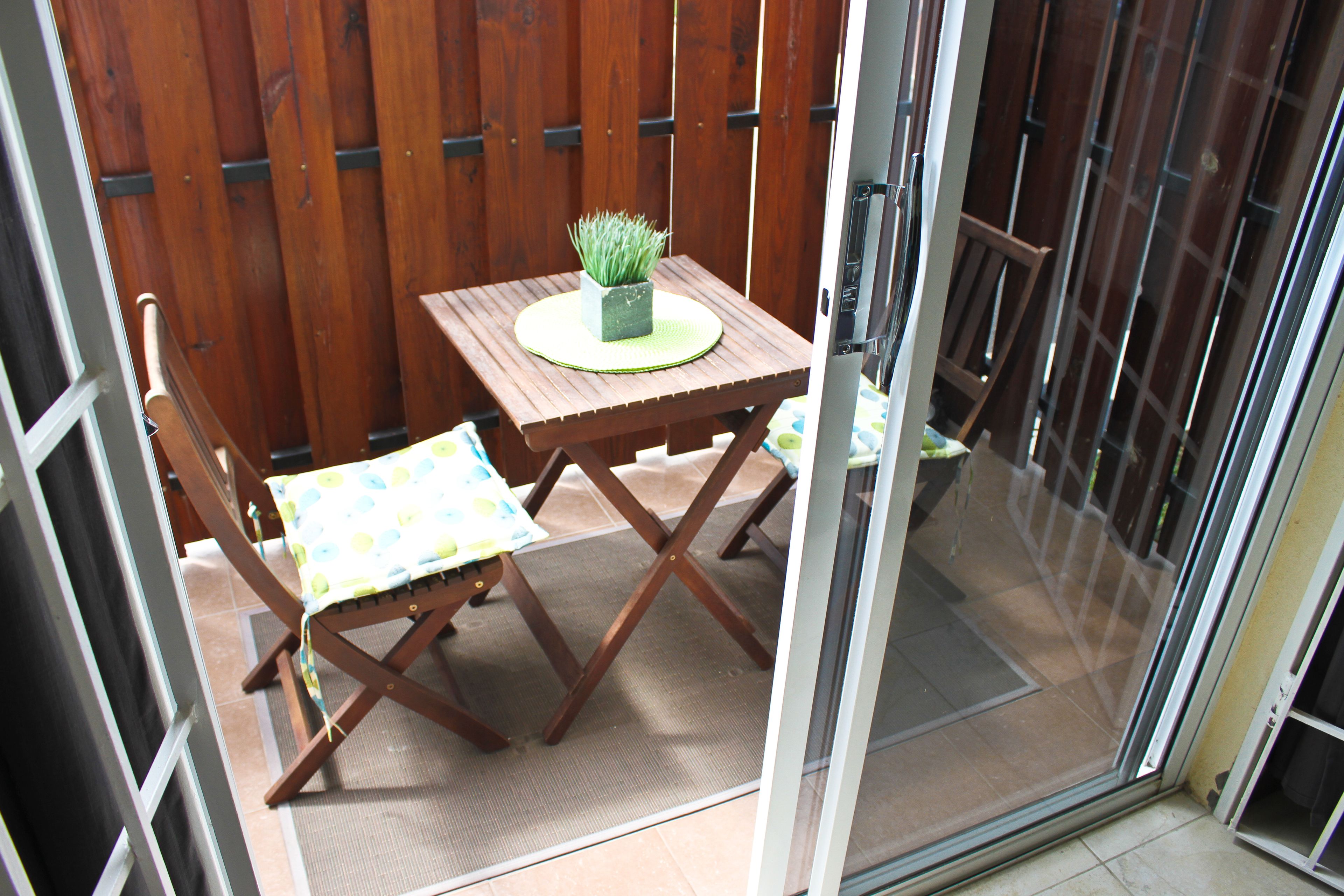 Appartamento Standard, 1 camera da letto, vista città, al piano terra | Terrazza/patio