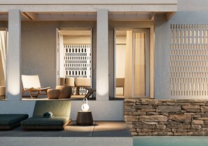 Seasonal outdoor pool - Meros, Santikos Collection  (Paros)