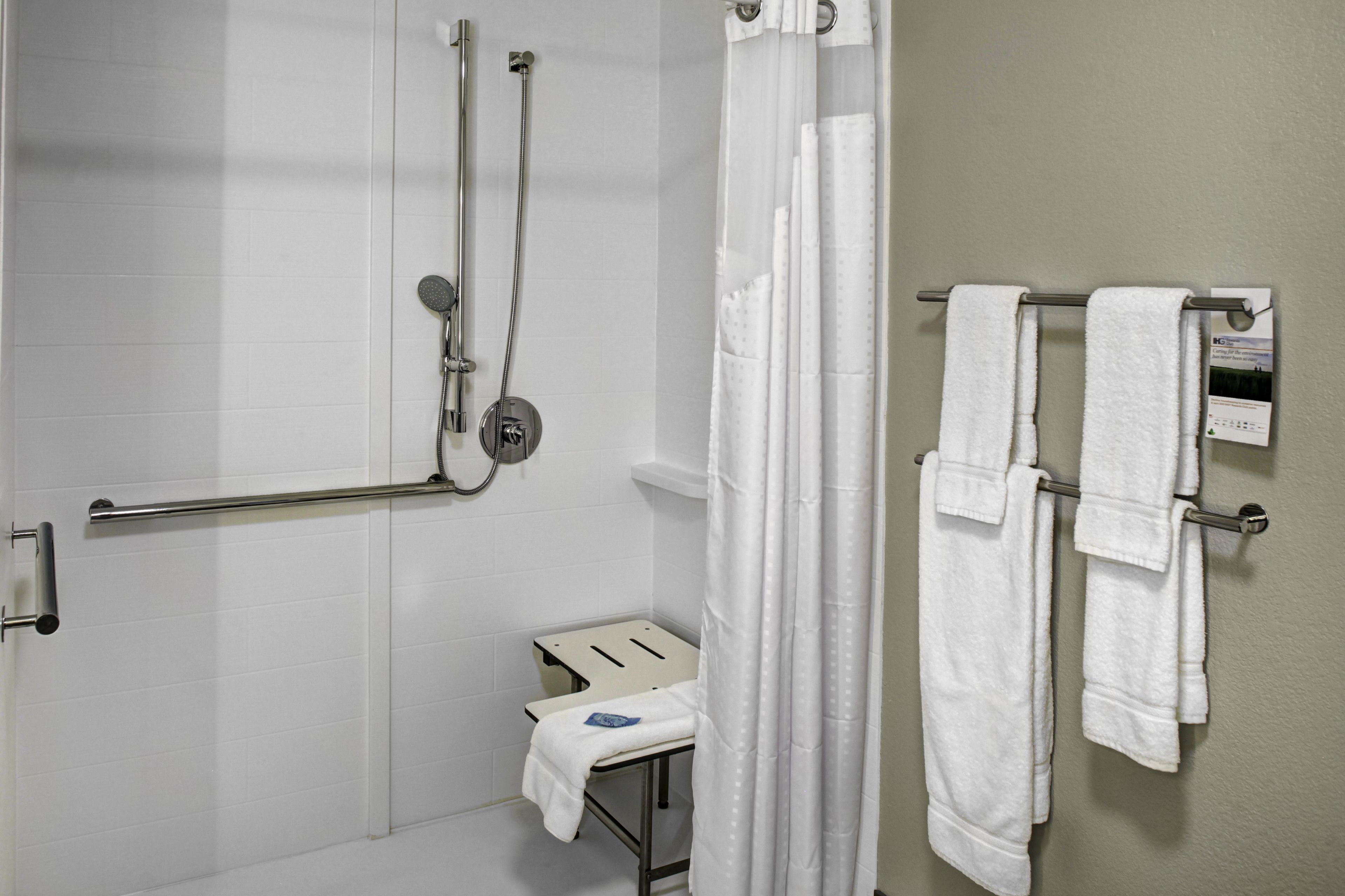 free toiletries, hair dryer, towels