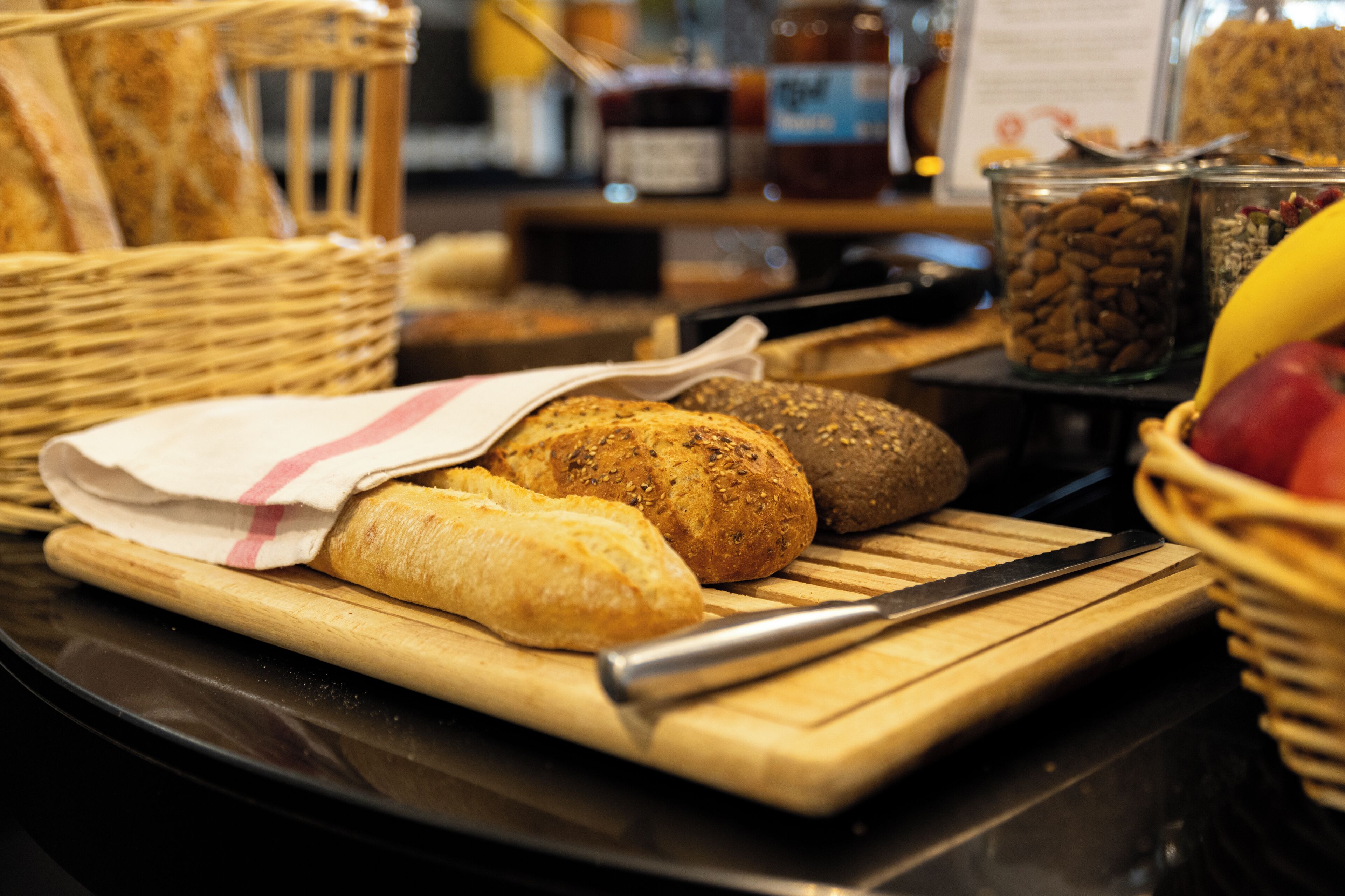 daily buffet breakfast (eur 19 per person)