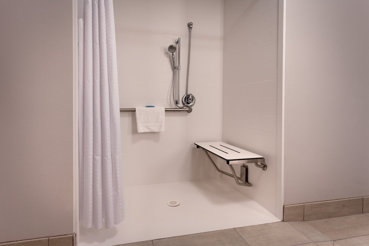 Standard Room, 1 King Bed, Accessible (Mobility, Roll-In Shower) | Premium bedding, pillowtop beds, desk, laptop workspace