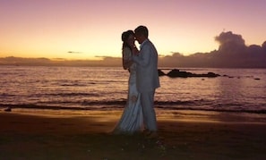Outdoor wedding area