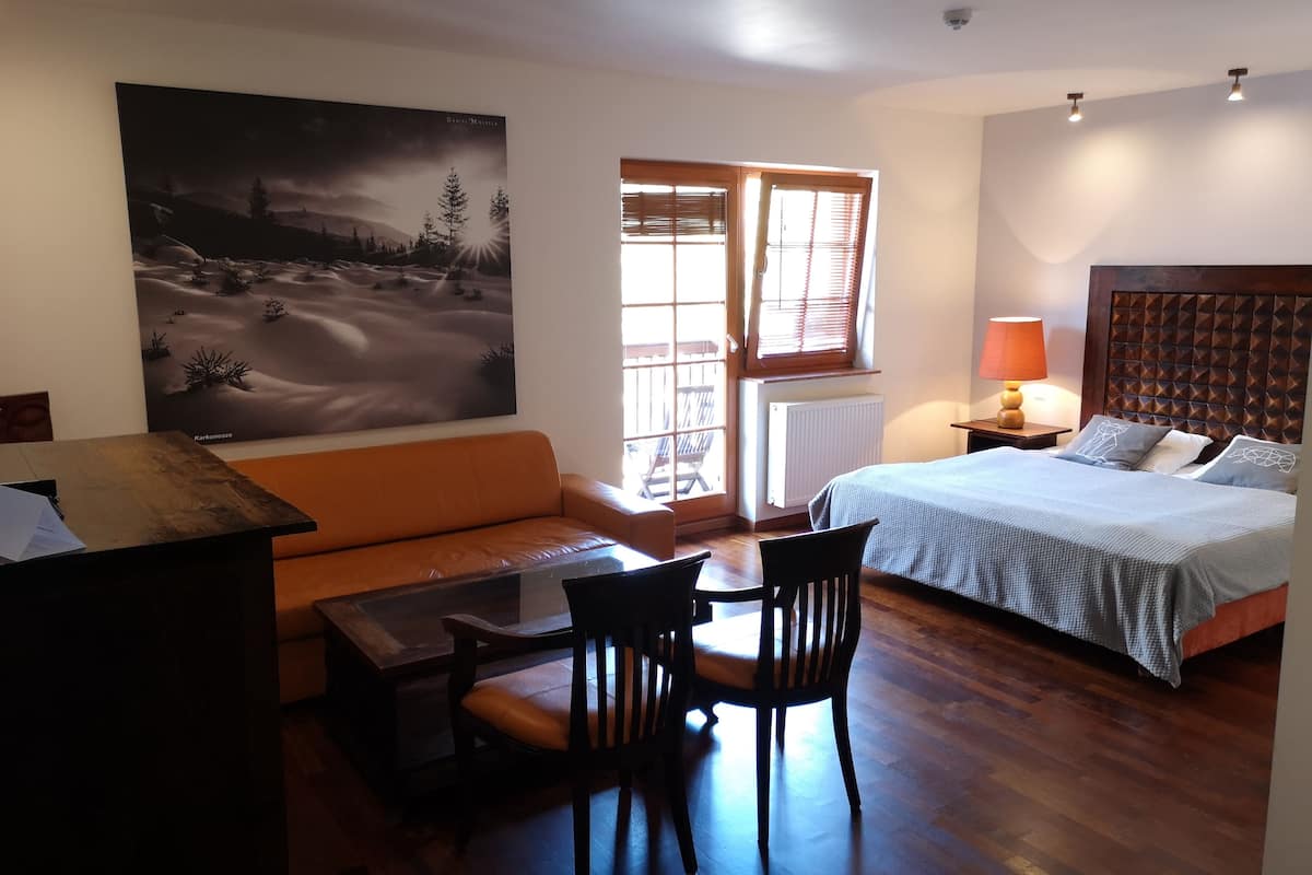 Appartement, 1 kingsize bed met slaapbank | Luxe beddengoed, geluiddichte muren, gratis wifi, beddengoed
