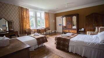 Desk, iron/ironing board, rollaway beds, free wired Internet