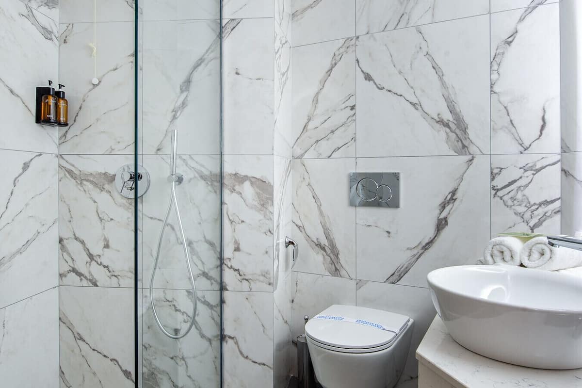 free toiletries, hair dryer, towels