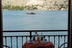 Chambre Supérieure Double ou avec lits jumeaux, vue mer | Vue de la chambre