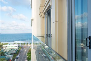 华丽公寓, 3 间卧室, 阳台, 部分海景 | 沙滩/海景