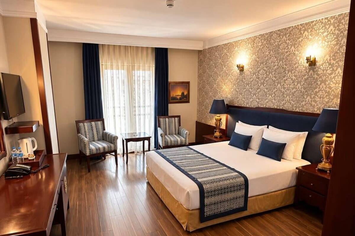 Standard Double Room, 1 Double Bed | Premium bedding, minibar, in-room safe, desk