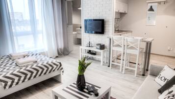 Apartment Studio Deluxe | 1 habitación, escritorio, tabla de planchar con plancha y cunas