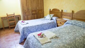Blackout curtains, free cots/infant beds, rollaway beds, free WiFi