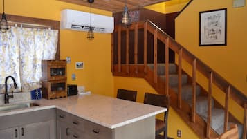 Cabin, 1 King Bed, Kitchen, Mountain View (2 Story Cabin) | Iron/ironing board, free WiFi, bed sheets