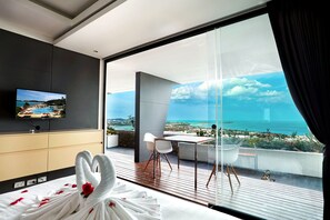 Villa | 1 Schlafzimmer, hochwertige Bettwaren, Zimmersafe, Schreibtisch