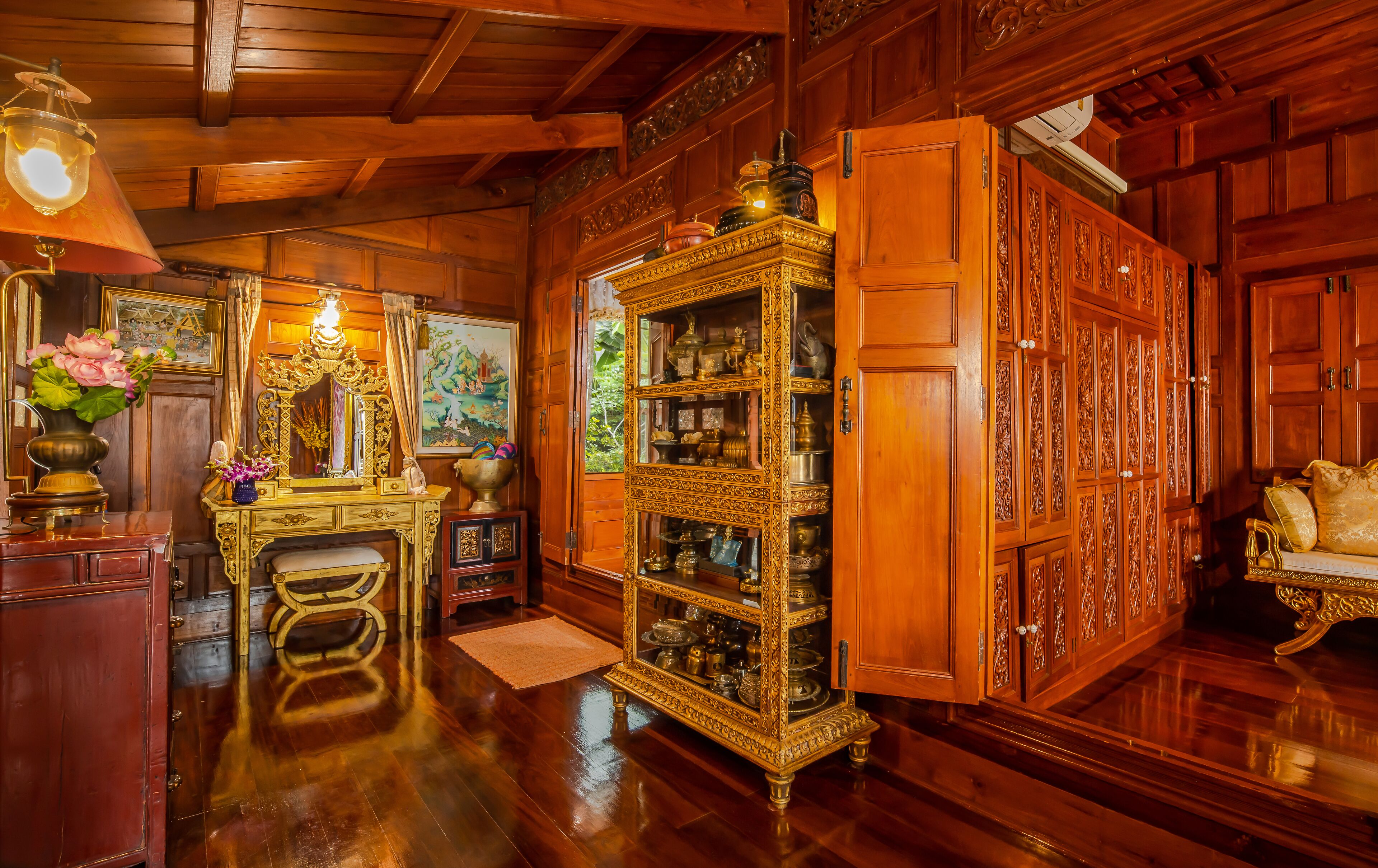 deluxe villa, 1 bedroom, sea view (sang pratum villa) | living area | 42-inch flat-screen tv with cable channels, tv, ipod dock