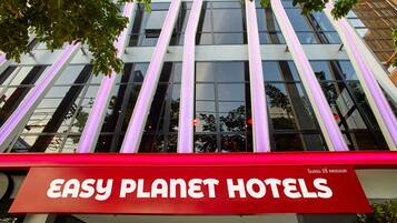 Façana frontal de l'allotjament