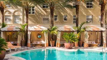 Outdoor pool, pool cabanas (surcharge), pool umbrellas