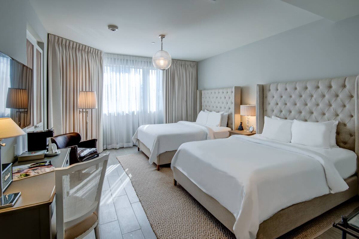Egyptian cotton sheets, premium bedding, down duvets, pillow-top beds