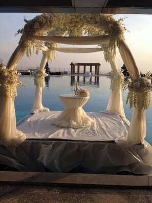 Zona para bodas al aire libre