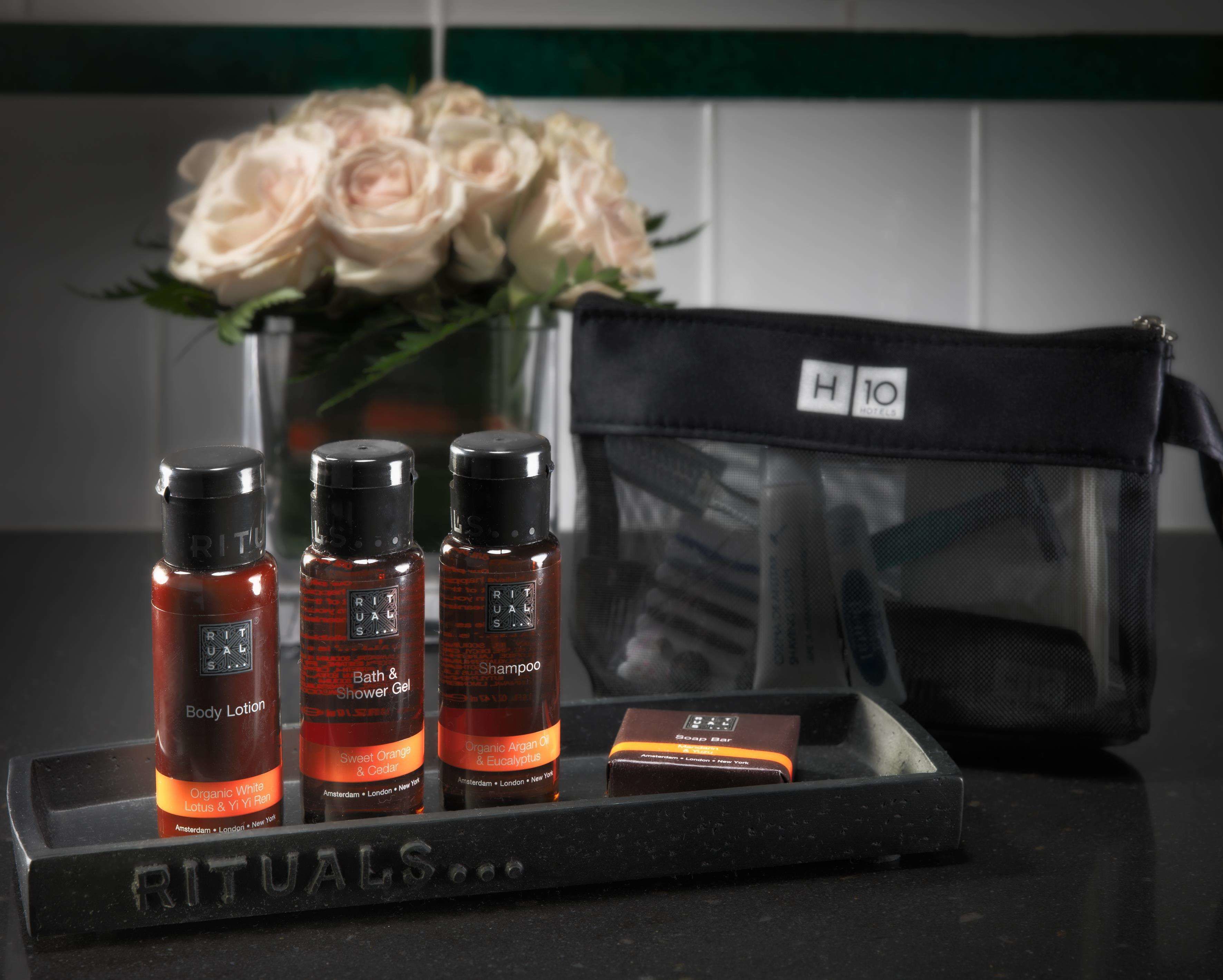 hypo-allergenic bedding, down duvets, pillow-top beds, minibar