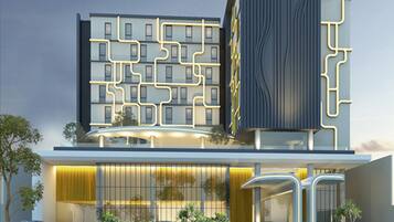 Front of property - evening/night