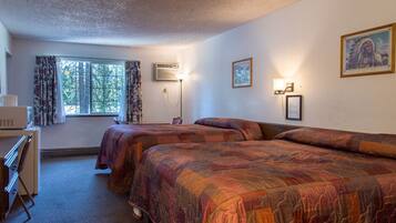 Desk, free WiFi, bed sheets