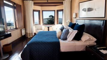 Ropa de cama de alta calidad y minibar