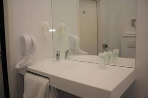 Free toiletries, hair dryer, towels