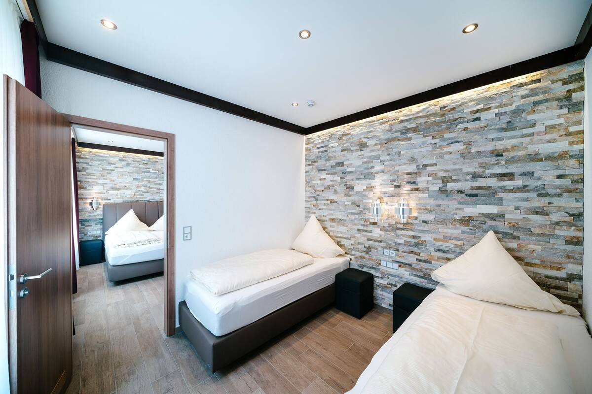 comfort family room (connecting door) | in-room safe, blackout curtains, soundproofing, iron/ironing board