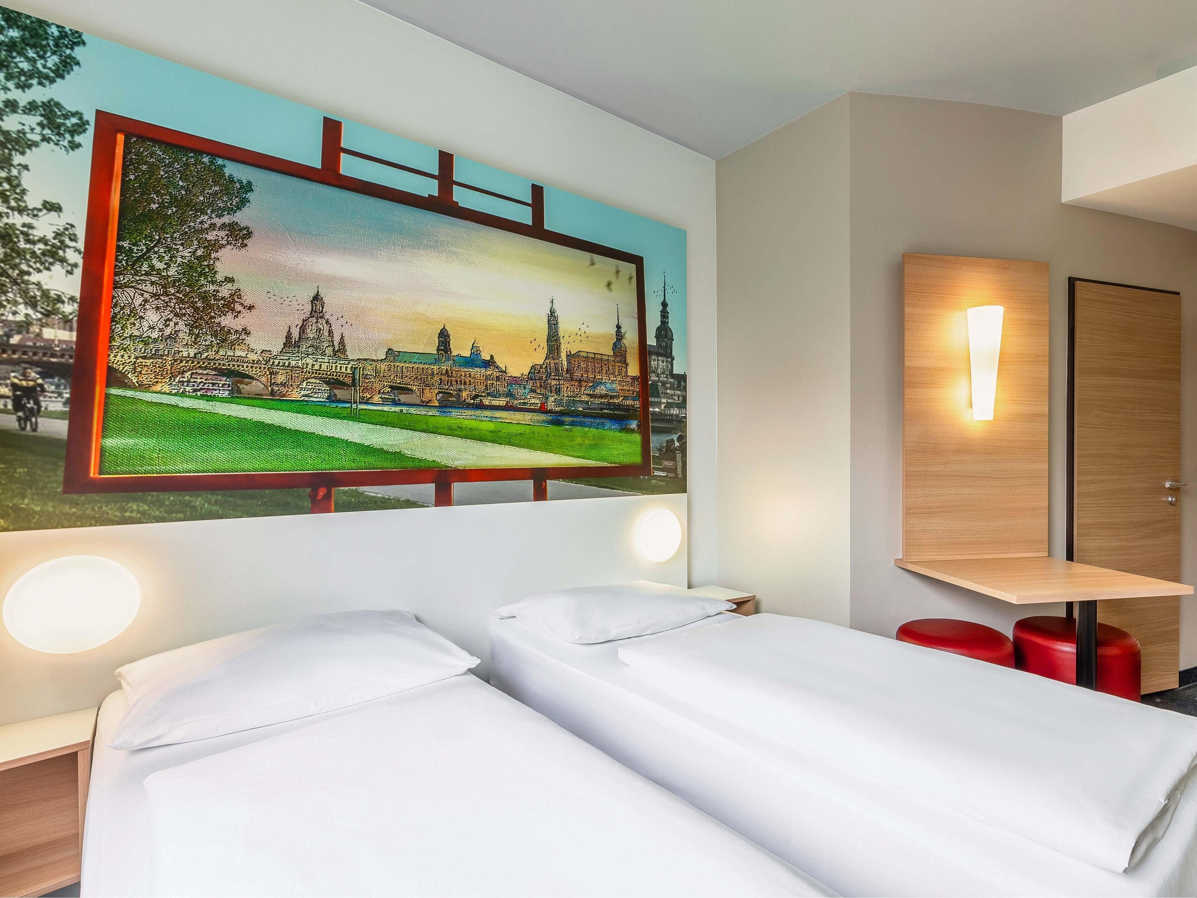 트윈룸 | 책상, 방음 설비, 무료 WiFi, 침대 시트