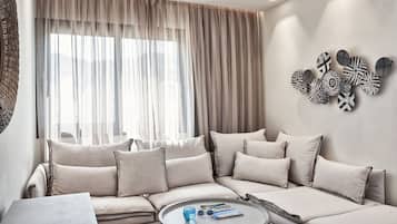 Junior Suite Inland View | Free minibar, in-room safe, desk, blackout drapes