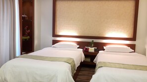 Standard Double Room, No Windows | Minibar, in-room safe, desk, blackout drapes