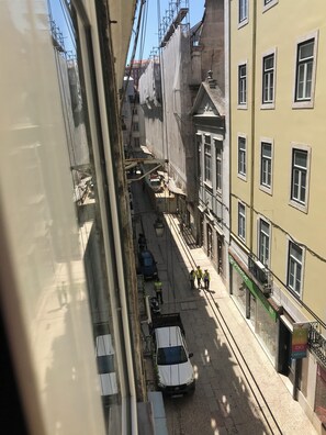 Útsýni að götu