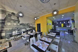 Free daily self-serve breakfast