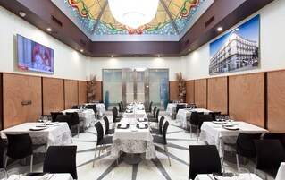 Breakfast, lunch, dinner served; Spanish cuisine 