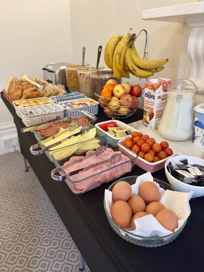 Kontinental frokost er inkludert hver dag