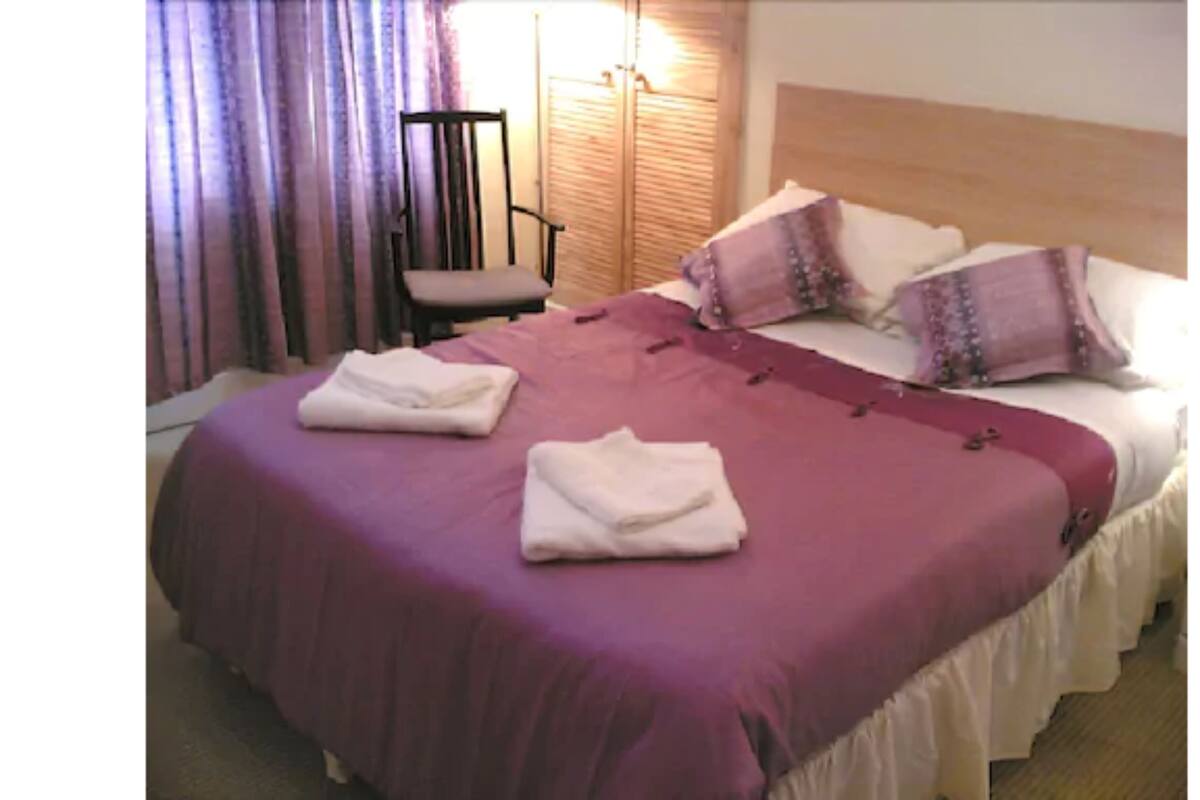 Desk, blackout curtains, iron/ironing board (on request), free WiFi