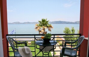 Superior-Doppel- oder -Zweibettzimmer, 1 Schlafzimmer, Meerblick | Balkon