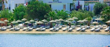 Private beach