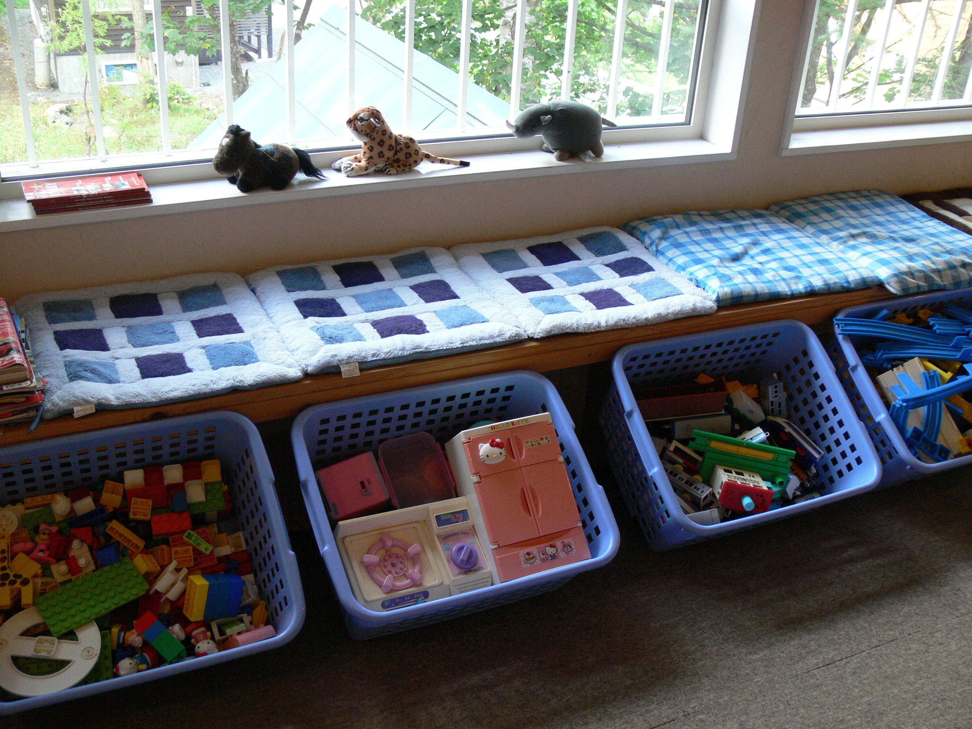 Área de juegos infantiles techada