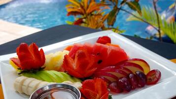 Petit déjeuner préparé sur commande (6 USD par personne)