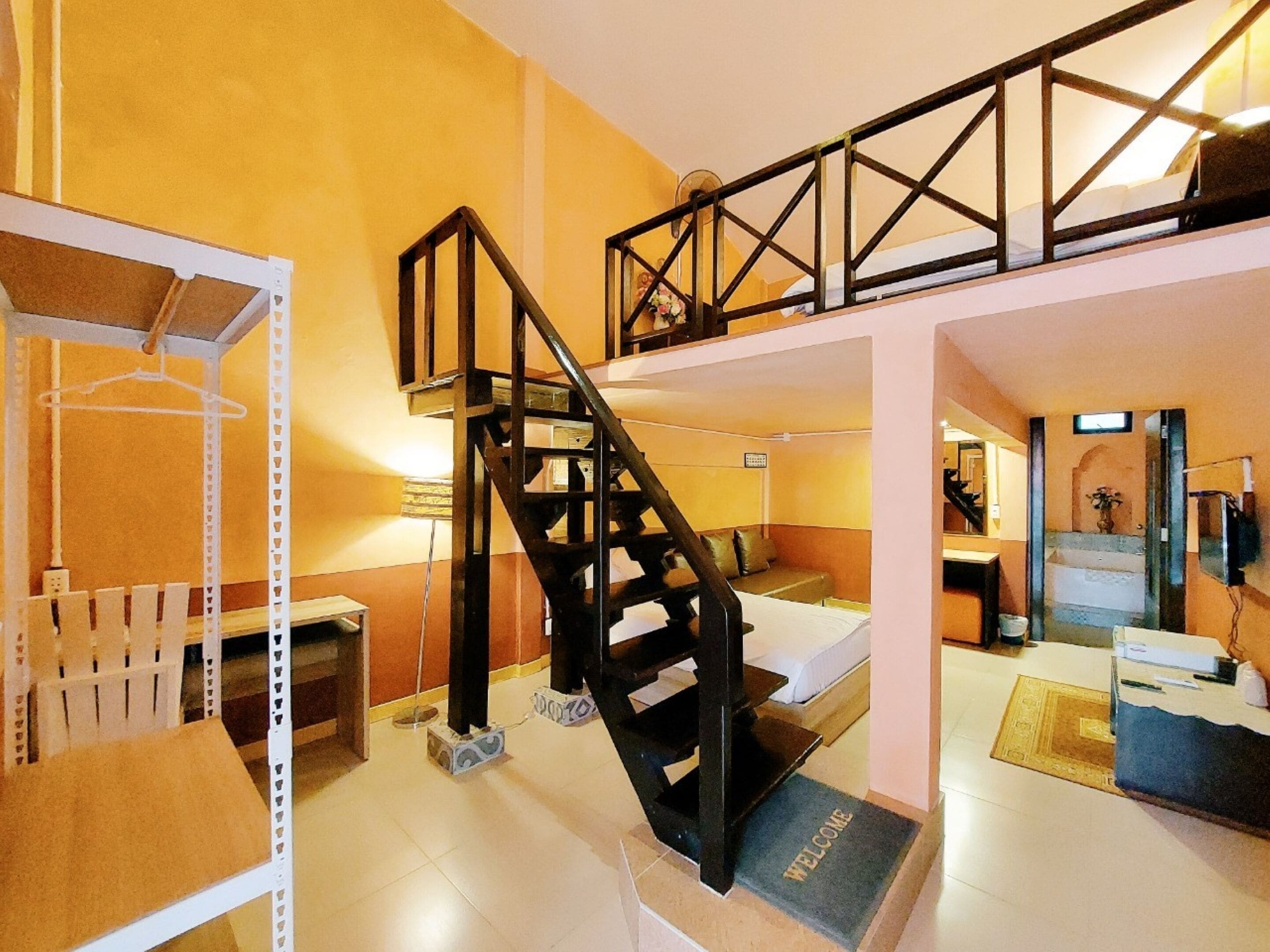 family room, multiple beds, hot tub, mezzanine | blackout curtains, free wifi, bed sheets