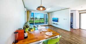 Two Bedroom House | Living area | Flat-screen TV - Boreum Pension (Seogwipo)