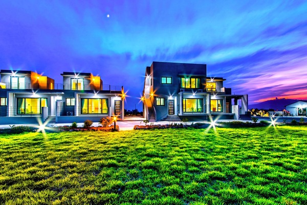 Front of property - evening/night
