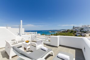 Family Apartment with Sea View | Balcony view - Alexandros Suites & Apartments (Paros)