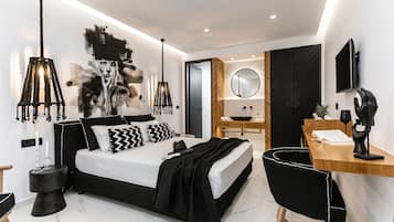 Deluxe suite 2 | Värdeförvaringsskåp på rummet, mörkläggningsgardiner och ljudisolering