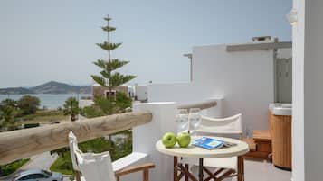 Suite, hidromasaje, vista al mar (King) | Vista del balcón